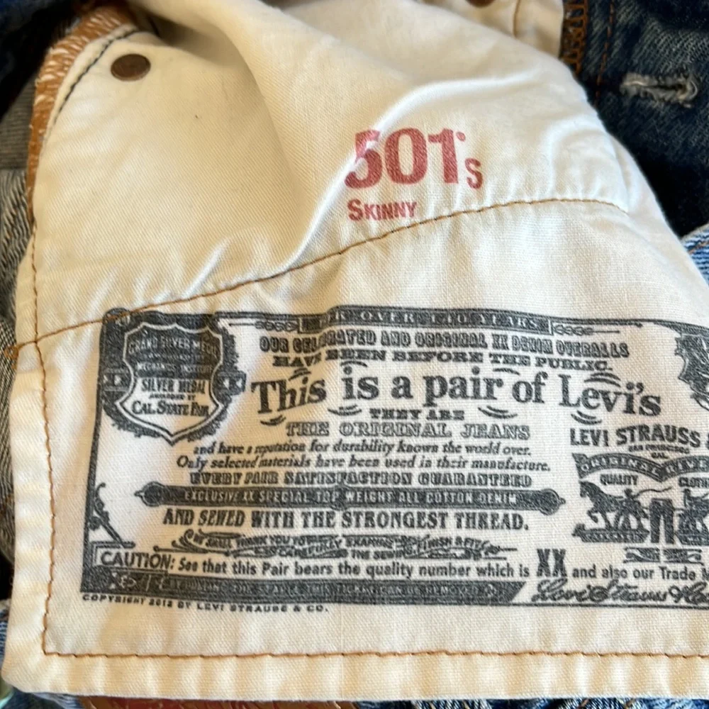 Levi’s 501 skinny jeans - Picture 8 of 9